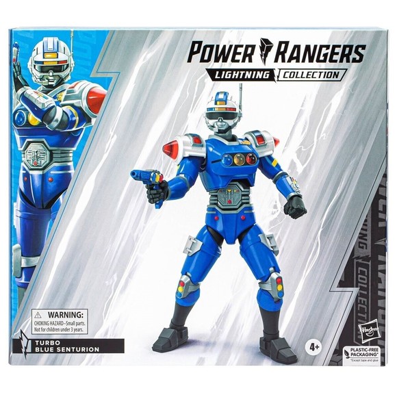 Power Rangers Lightning Collection Turbo Blue Senturion Action Figure - Picture 1 of 5